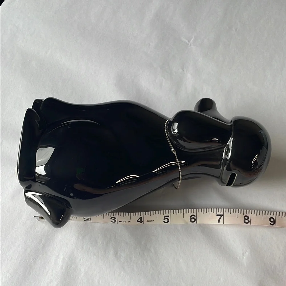 Black poodle piggy bank‎ with Glossy Finish